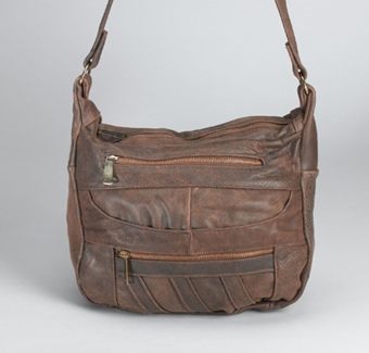 Brown Leather Purse 11 X 10