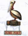 15 Inch Home Port Pelican Plague Nautical Decor