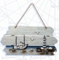 22 Inch x 11 Inch Wooden 3D Plaque Nautical Decor
