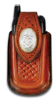 Cell Phone Case - Tooled - Rust