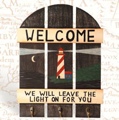 Wall Hanger Leave The Light On Nautical Decor