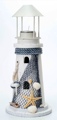 10.5 Inch White Fish Net Lighthouse Decor