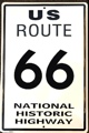 Route 66 Sign Metal 12 X 18