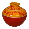 Banjira Matka Yellow And Red