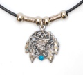 Wolf Dream Catcher Necklace