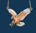 Tri-Color Eagle Necklace