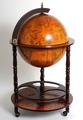 Globe drinks cabinet 450mm floor stand-red