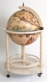 Globe drinks cabinet 450mm floor stand-white