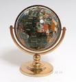 Aerugo globe 220mm pedestal stand round base SILVE