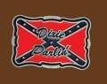 Dixie Darlin Belt Buckle RED/BLUE 3-1/2 x 2-1/4