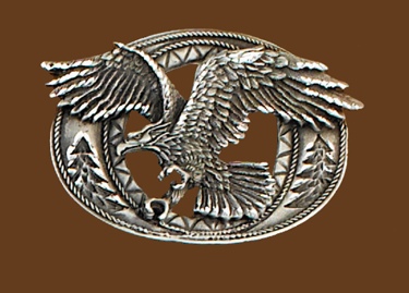 Attack Eagle Belt Buckle 4 x 2-1/2