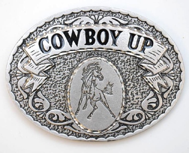 Cowboy Up Buckle