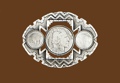 Classic Coin Belt Buckle 3-1/2 x 2-3/4 **NJ Not ME