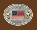 American By Birth/Southern By Heritage Belt Buckle 4 x 3z