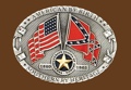American By Birth/Southern By Heritage Belt Buckle 4 x 3z