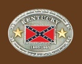 Kentucky Battle Flag Belt Buckle 4 x 3