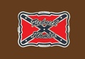 Redneck Woman (red/navy) Belt Buckle 3-1/2 x 2-1/4