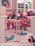 North States Wide Wire Mesh Gate Fits Openings 29.5 inches  - 50 inches  and 32 inches  Tall NS4615