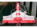 Lighthouse Hanger 12 White Red Nautical Decor