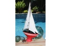 SAILBOAT RED COASTAL 16 NAUTICAL decor