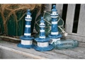 Set Of 3 Lighthouses Rustic Blue Nautical Nautical Decor