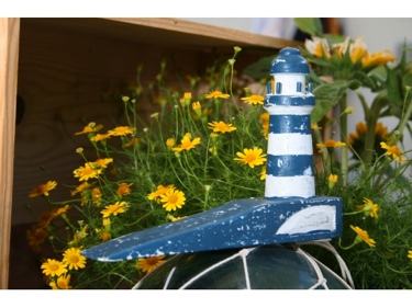 Lighthouse Door Stopper 4 Blue Nautical Decor