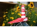 Lighthouse Door Stopper 4 Red Nautical Decor