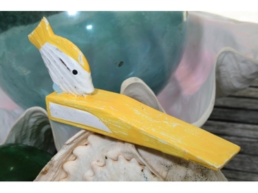 Fish Door Stopper 4 Yellow Nautical Decor