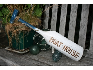 BOAT HOUSE PADDLE 22 BLUE NAUTICAL WALL decor