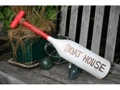 BOAT HOUSE PADDLE 22 RED NAUTICAL WALL decor