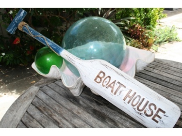 BOAT HOUSE PADDLE 32 BLUE NAUTICAL WALL decor