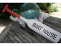BOAT HOUSE PADDLE 32 RED NAUTICAL WALL decor