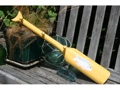 NAUTICAL OAR HANGER W FISH 22 YELLOW NAUTICAL WALL decor