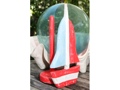 SAILBOAT PAPER TOWEL HOLDER RED 16 NAUTICAL decor