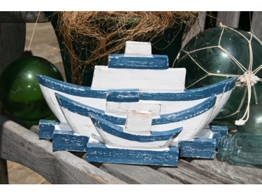 NAUTICAL NAPKINS LETTER HOLDER BLUE 12 NAUTICAL decor
