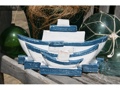 Nautical Napkins Letter Holder Blue 12 Nautical Decor