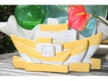 Nautical Napkins Letter Holder Yellow 8 Nautical Decor