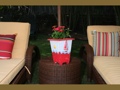 Planter Nautical Decor 12 Red White Nautical Decor