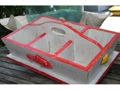 Divider Tray 6 Sections 16 Red Nautical Decor