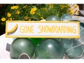 Gone Snowboarding Nautical Sign 12 Yellow Nautical Decor