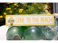 Gone To The Beach Nautical Sign 12 Yellow Beach Decor