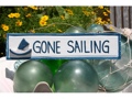 Gone Sailing Nautical Sign 12 Blue Nautical Decor