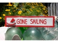 Gone Sailing Nautical Sign 12 Red Nautical Decor