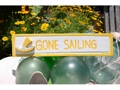 Gone Sailing Nautical Sign 12 Yellow Nautical Decor