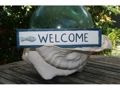 Welcome Nautical Sign 12 Blue Beach Decor