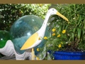 Egret Bird Rustic Yellow Coastal 14 Garden Home Decor