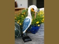 Egret Bird Rustic Blue Coastal 14 Garden Home Decor