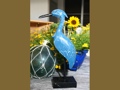 Heron Bird Rustic Blue Coastal 14 Garden Home Decor