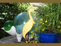 Egret Bird Rustic Yellow Coastal 14 Garden Home Decor