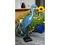 Egret Bird Rustic Blue Coastal 14 Garden Home Decor